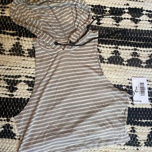 NWT Zyia stripe crop hoodie size small
